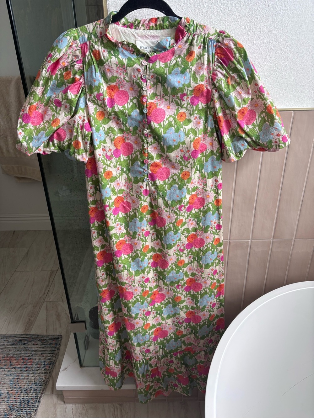 HYACINTH HOUSE
Multi Green Begonia Floral Louisa Maxi Dress Sz S - Picture 4 of 6